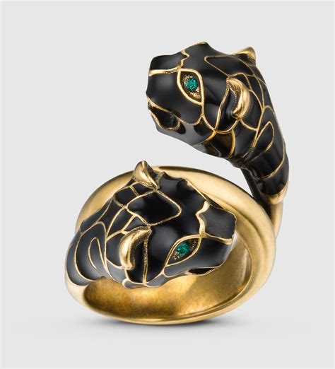 gucci ring mit tigerkopf|Gucci Ring mit Tigerkopf mit Email.